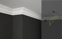 Карниз потолочный гипсовый Deco Line KT-69