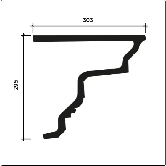Фасадный карниз Европласт 4.01.301