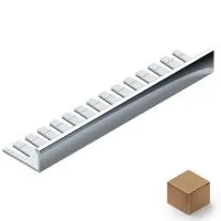 Профиль L-образный гибкий 8мм NEEXY	(бронза матовая)