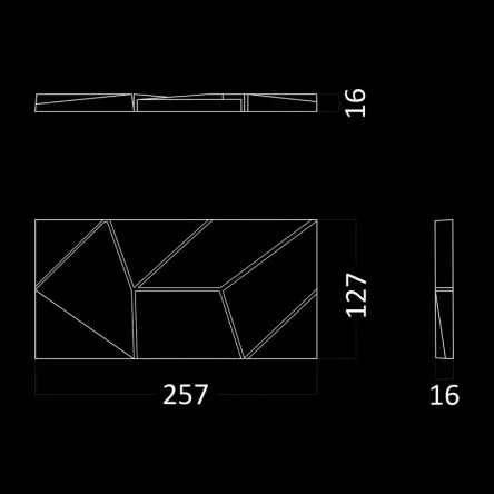 Гипсовая 3D панель Artpole ORIGAMI