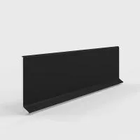 Плинтус алюминиевый LACONISTIQ Adhesive 60мм Черный матовый RAL9005. (60*10*2500мм)