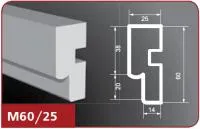 Фасадный молдинг "Лепнина Фасад" М60/25