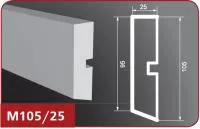 Фасадный молдинг "Лепнина Фасад" М105/25