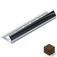 Профиль для плитки внешний 10 мм (коричневый матовый)