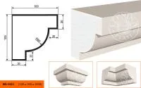 Фасадный карниз LEPNINAPLAST КВ-100/1