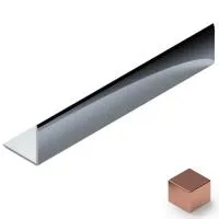 Угол из нержавеющей стали pvs100-15 NEEXY 20мм х 20мм (розовый зеркальный)