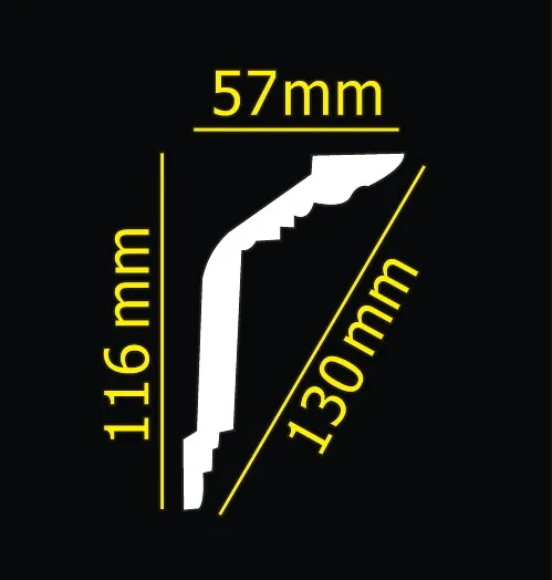 Карниз потолочный GLANZEPOL GP07
