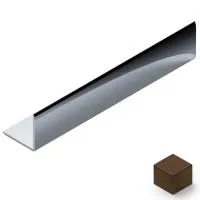 Угол из нержавеющей стали pvs99-07 NEEXY 15мм х 15мм (антик браш темный)