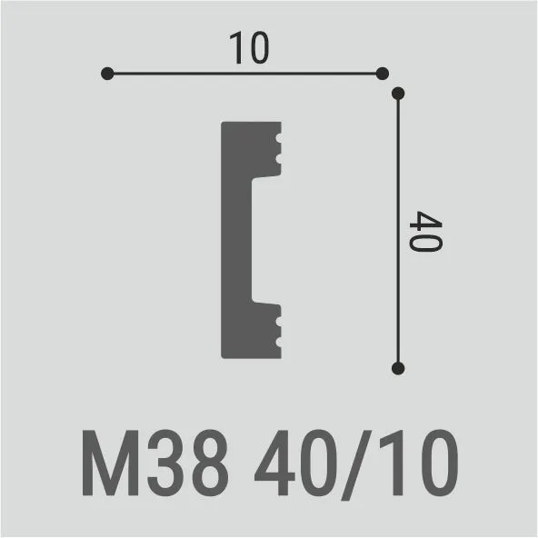 Молдинг Bello Deco М38 40/10