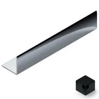 Угол из нержавеющей стали pvs100-19 NEEXY 20мм х 20мм (черный зеркальный)