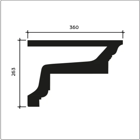 Фасадный карниз Европласт 4.01.103