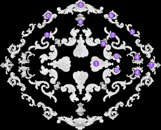 Потолочная наборная композиция SNK9