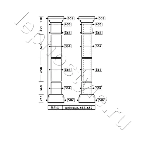 Колонна комплект Европласт 4.30.307