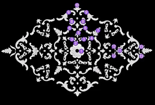 Потолочная наборная композиция SNK10