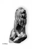 Скульптура Лев на камне DECORUS LV-003