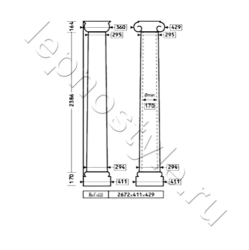 Колонна комплект Европласт 4.30.201