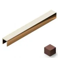 П- образный профиль латунь NEEXY 12x12 мм (антик медь светлая)