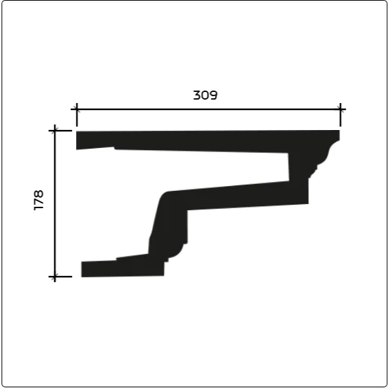 Фасадный карниз Европласт 4.31.101
