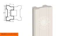 Квадратная полуколонна LEPNINAPLAST КПВ 350/2