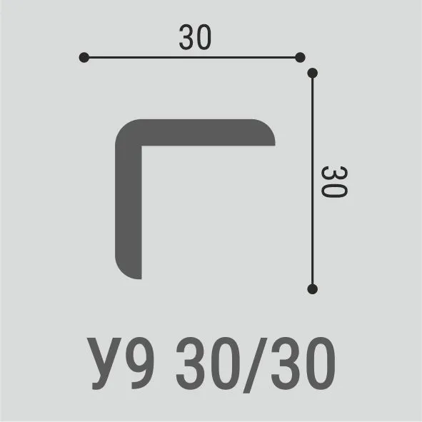 Внешний угол Bello Deco У9 30/30