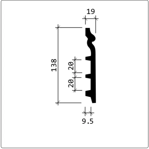Плинтус напольный Европласт 1.53.110 Гибкий