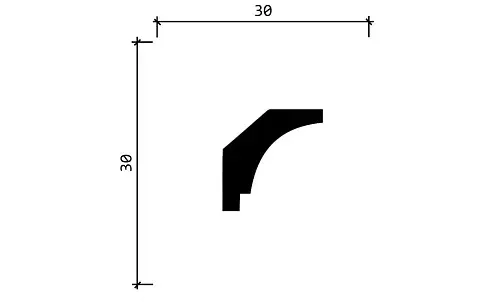 Карниз потолочный DECOR DIZAYN DD37