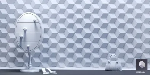 Гипсовые 3D панели CUBE- solo 1