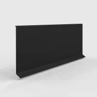Плинтус алюминиевый LACONISTIQ Adhesive 80мм Черный матовый RAL9005. (80*10*2500мм)