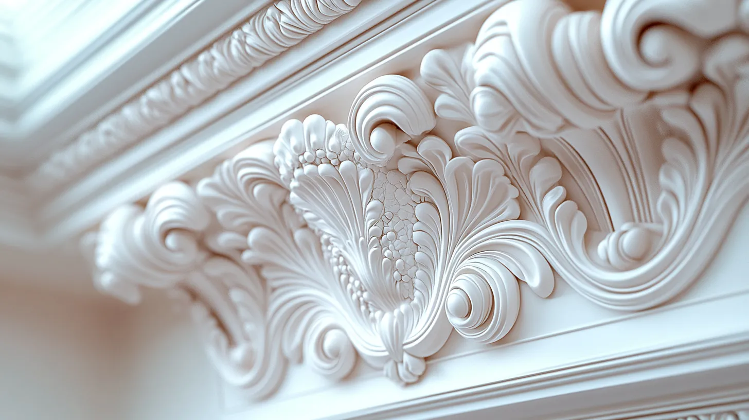 Как называется потолочный плинтус из гипса