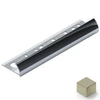 Профиль для плитки внешний 8мм (титан матовый)