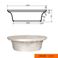 Капитель колонны LEPNINAPLAST КЛВ-205/1