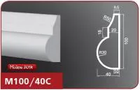 Фасадный молдинг "Лепнина Фасад" М100/40-С