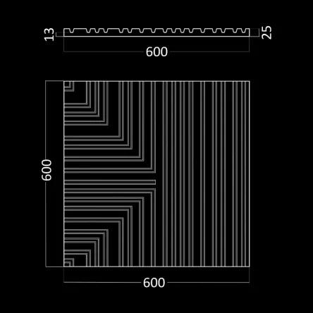 Гипсовая 3D панель Artpole BARCODE 3