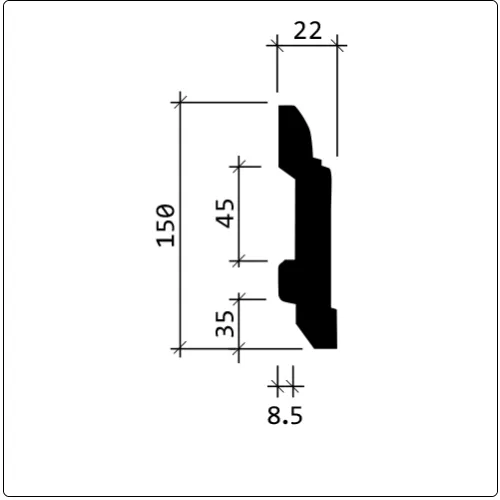 Плинтус напольный Европласт 1.53.102 Гибкий