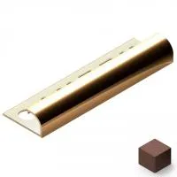 Профиль для плитки внешний 12 мм Neexy (антик медь светлая)