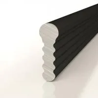 Разделительный теневой профиль D009.2A Черный