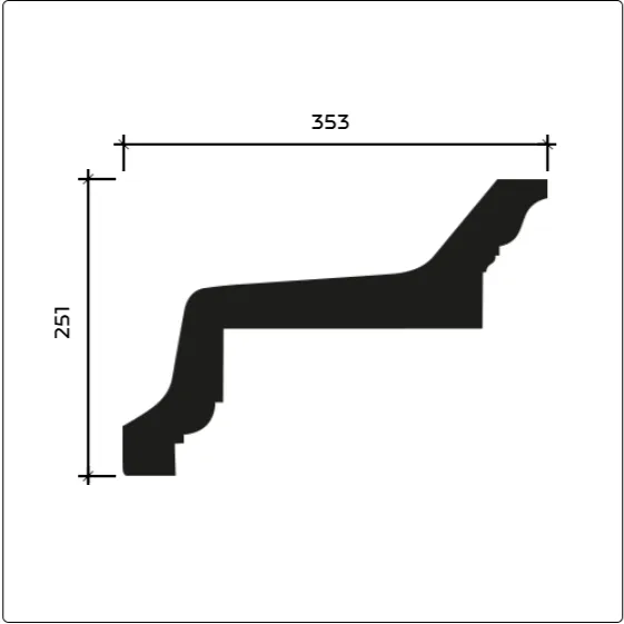 Фасадный карниз Европласт 4.01.101