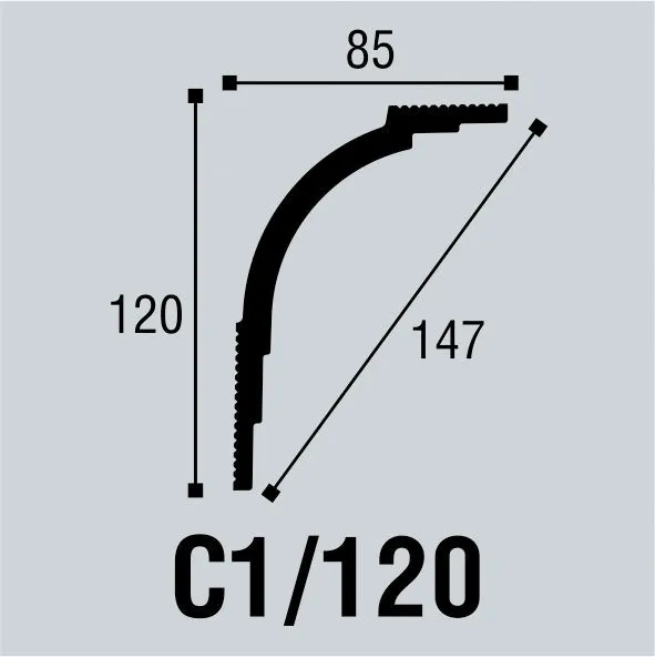 Угол внутренний Bello Deco С1/120
