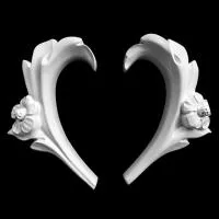 Угловой элемент гипсовый Artpole SU87 (пара)