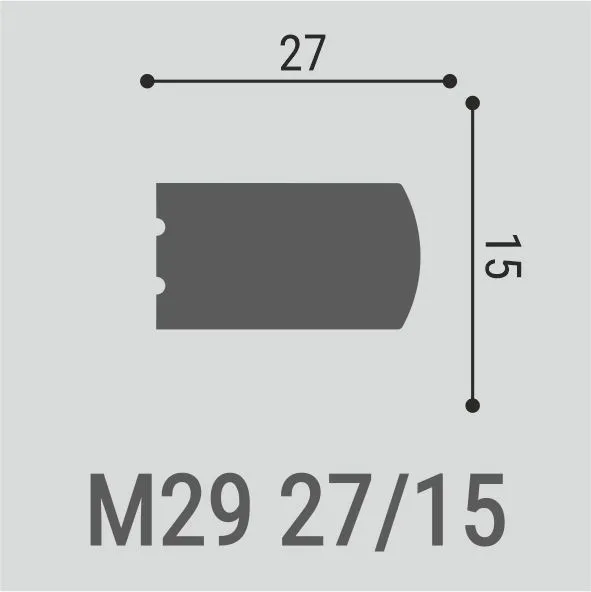 Молдинг Bello Deco М29 27/15