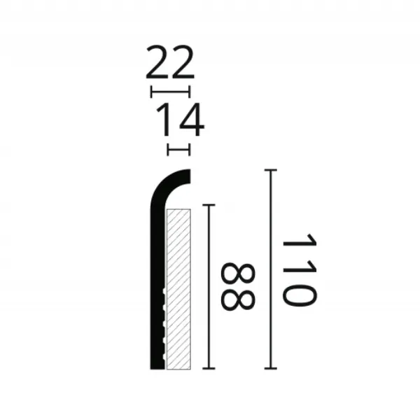 Плинтус напольный NMС CF1