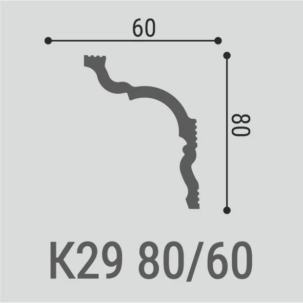 Карниз потолочный Bello Deco К30 120/75