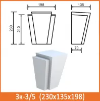 Фасадный декор замковой камень Архитек Зк-3/5