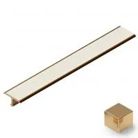 T-образный профиль полукруглый латунь 15мм NEEXY (латунь полированная)