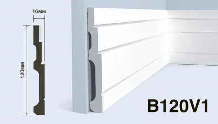 Плинтус напольный HIWOOD B120V1