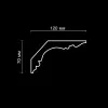 Карниз потолочный гипсовый Artpole SKT165