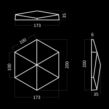 Гипсовая 3D панель Artpole CUBE- solo
