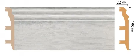 Плинтус напольный Decomaster D232-84