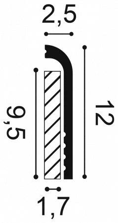 Плинтус напольный Orac Decor SX 185