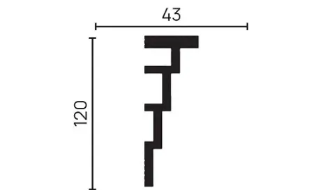 Карниз потолочный DECOR DIZAYN DD514